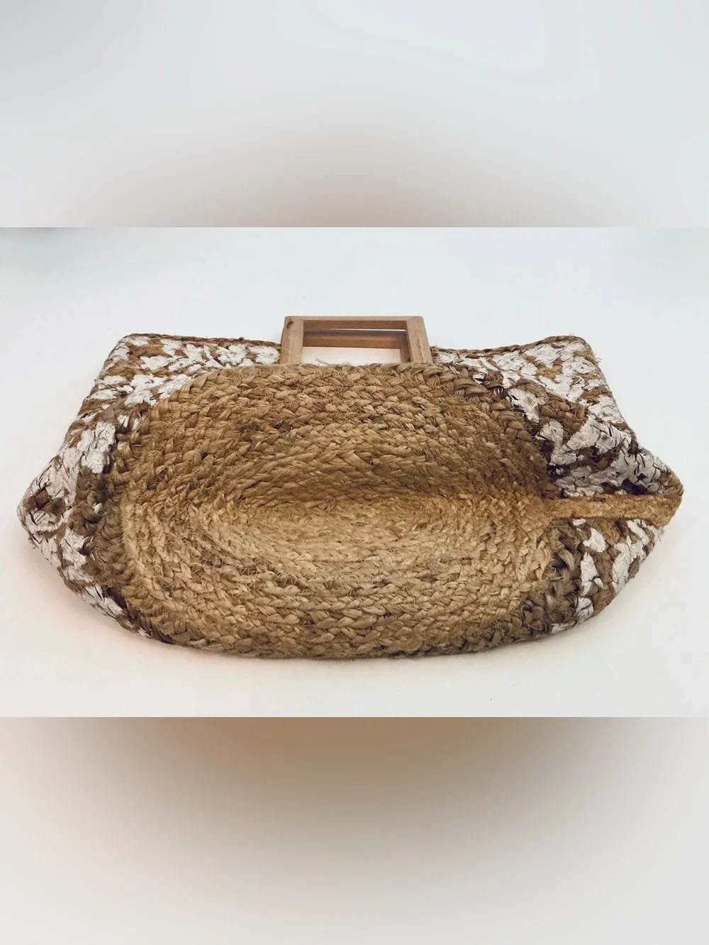 ANTIK KRAFT Large Viral Boho Floral Pallavi Natural Jute Cottagecore Raffia Tote